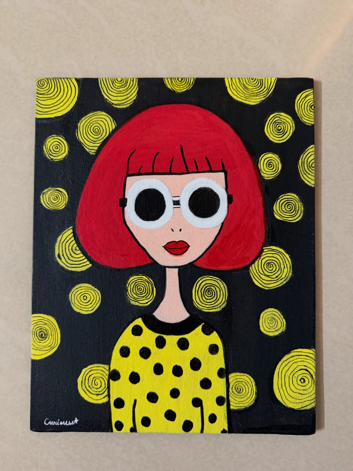 La sieste de Lucie, œuvre originale de Ranjâni